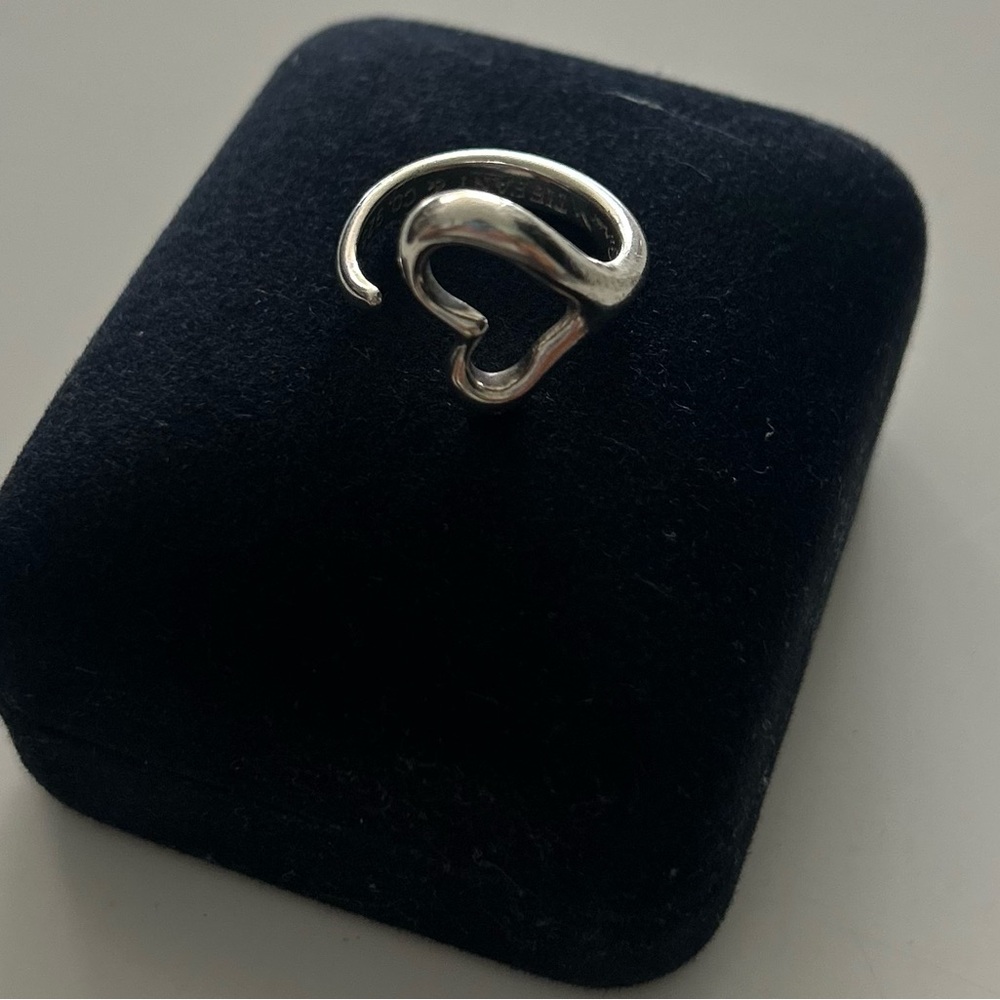 Tiffany & Co. Heart Open Ring size 5.5